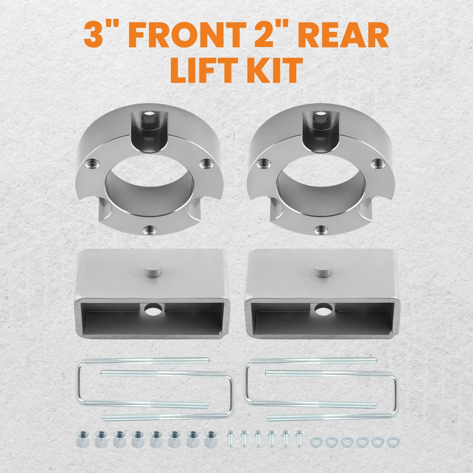 3" Front & 2" Rear Leveling Lift Kit for Toyota Tacoma (1995–2004)