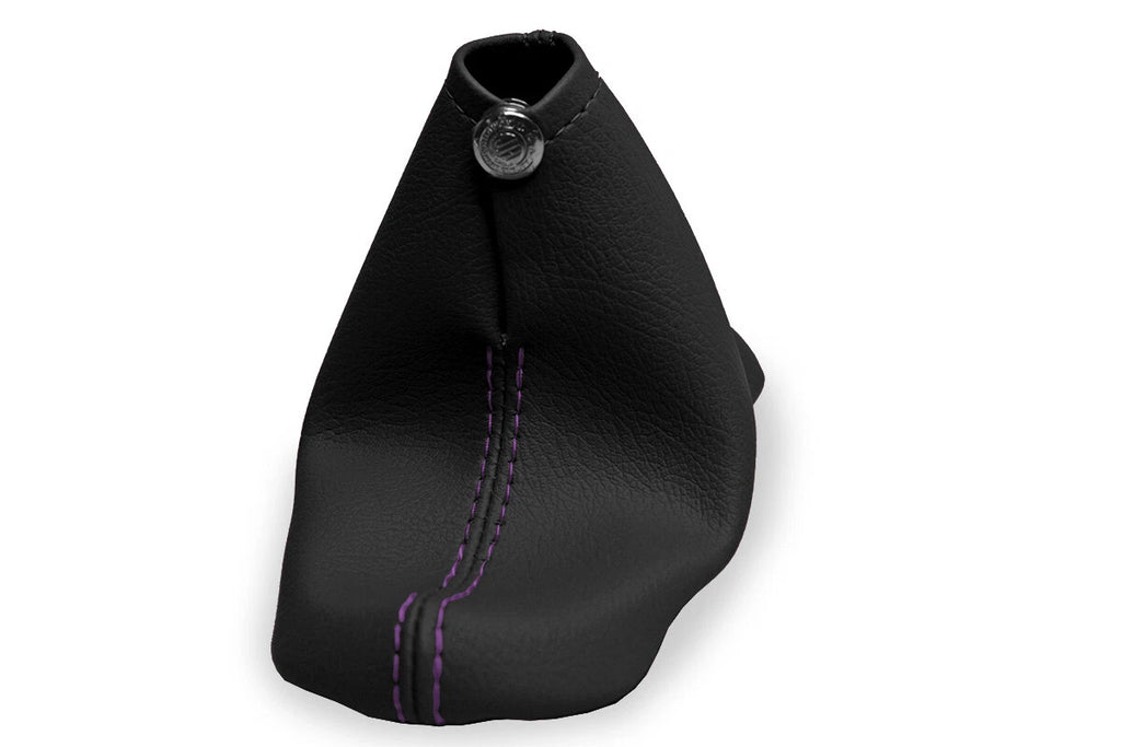 Leather Manual Shift Boot Cover for Chevrolet Cavalier (2000–2005) Purple Stitch