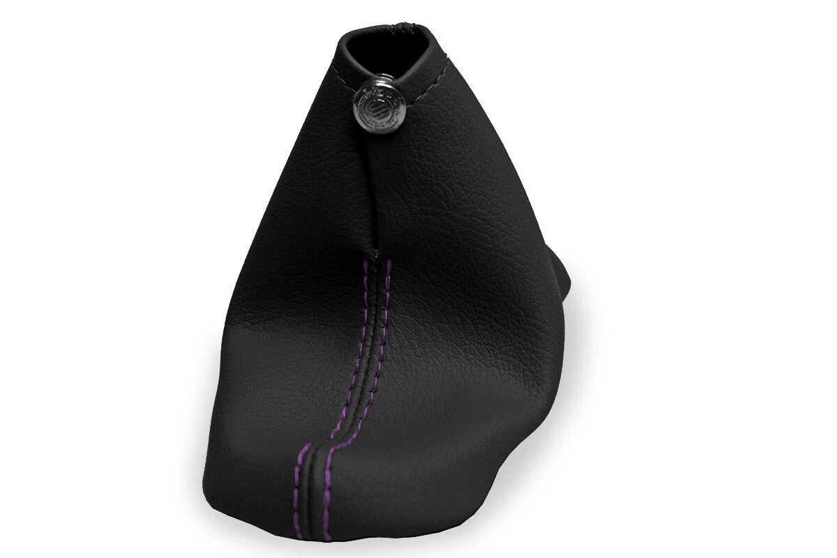 Leather Manual Shift Boot Cover for Chevrolet Cavalier (2000–2005) Purple Stitch