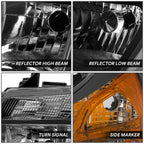 OE Style Black Housing Amber Corner Headlight for Ram Promaster 1500-3500 (2014–2022)