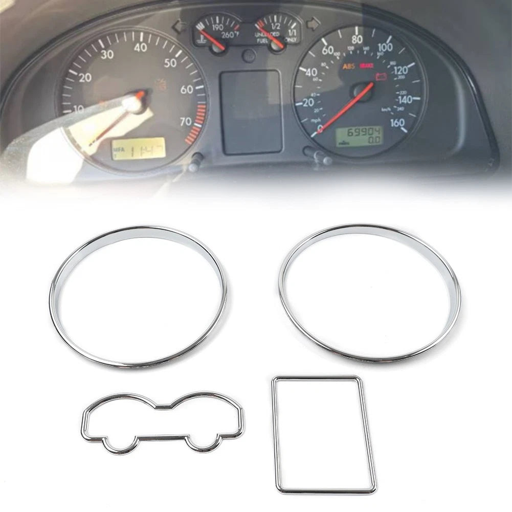 Speedometer Gauge Dial Rings Trim for VW Golf MK4, Passat B5, T4, Jetta 4, Bora (1998–2006)