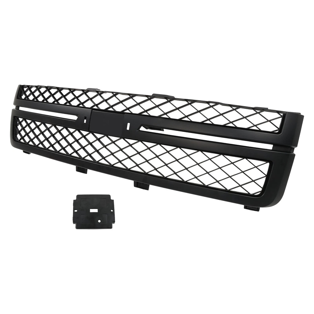 Front Bumper Grille for Chevy Silverado 2500HD 3500HD (2011–2014) Matte Black