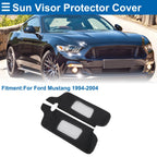 Sun Visor Cover Set for Ford Mustang (1994–2004) Left & Right Side Black Gray