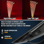 LED Smoke Rear Pillar Tail Lights for Toyota Sienna (2021–2023)