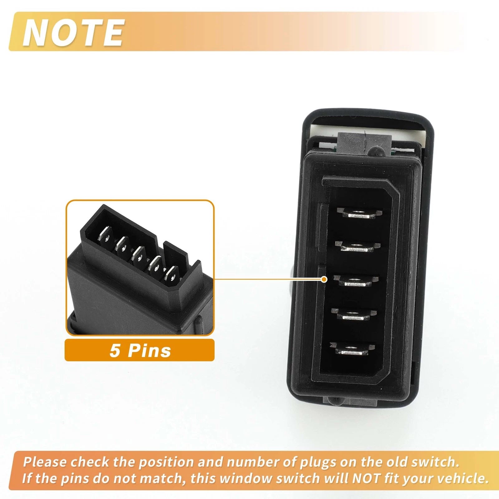 Power Window Switch Set of 2 for Renault Clio Kangoo Megane No.6490HQ