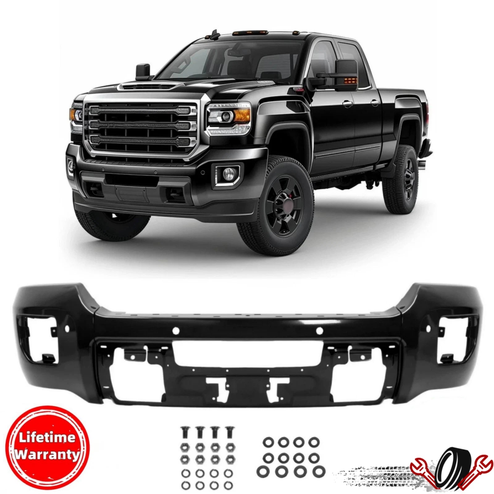 Front Bumper Face Bar for GMC Sierra 2500HD 3500HD (2015–2019)