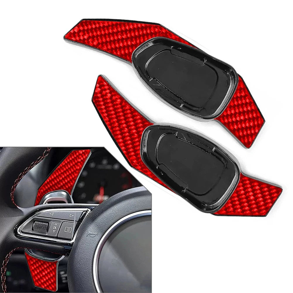 Steering Wheel Shift Paddle Extension Red for Audi S3 S5 S6 RS3 RS4 RS6 RS7 (2013–2020)