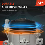 A/C Compressor with Clutch for Subaru Forester, Impreza, Crosstrek (2025)