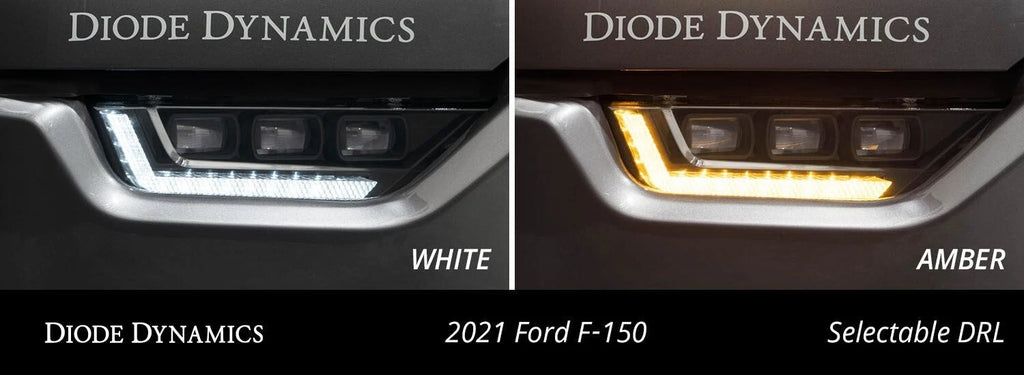 Pair of Elite White Fog Lights Replacement for 2021–2023 Ford F-150