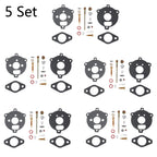 Set of 5 Carburetor Rebuild Kits for Briggs & Stratton (394693, 291763, 295938)
