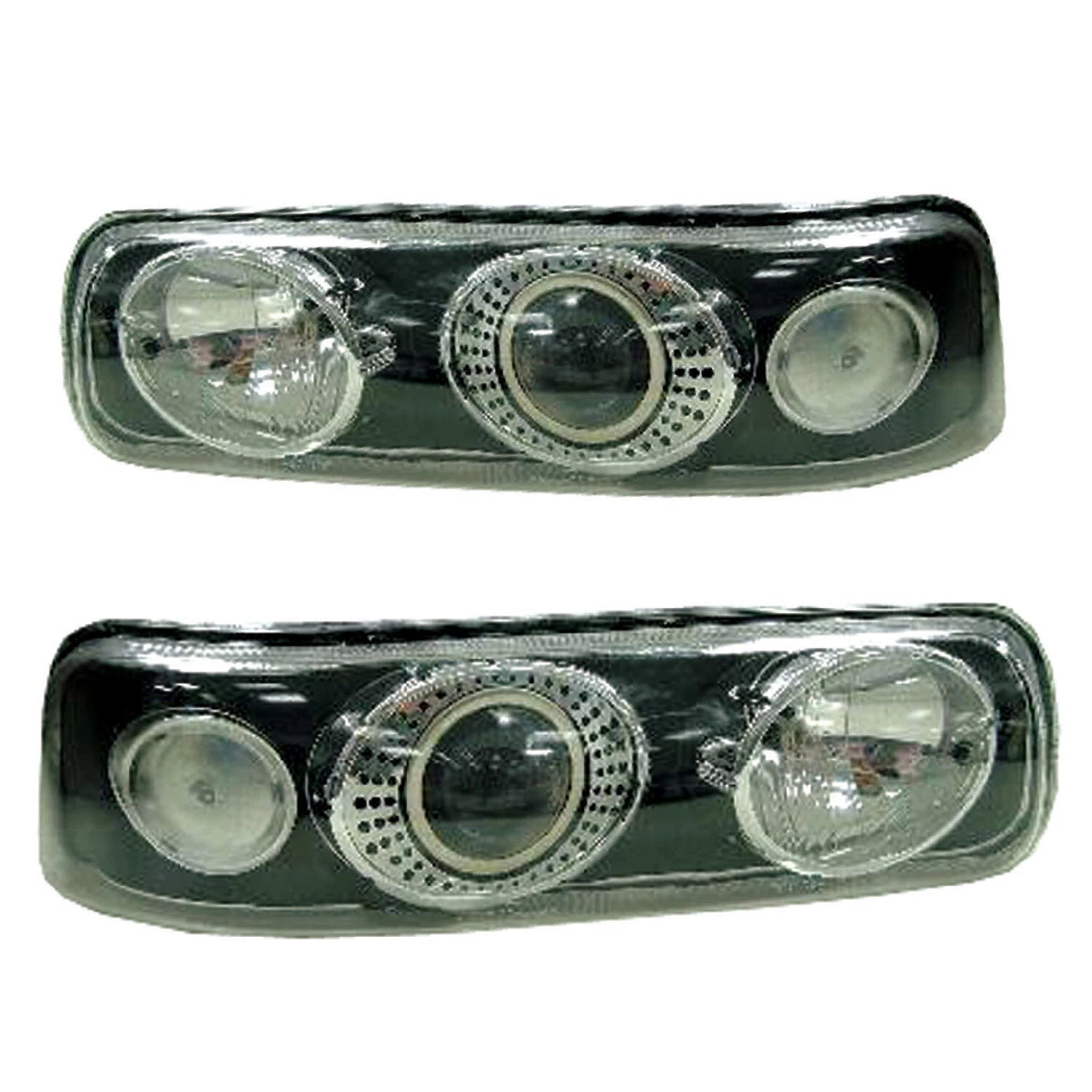 Set of 2 TYC HID Projector Headlights for Chevrolet Silverado (1999–2002)