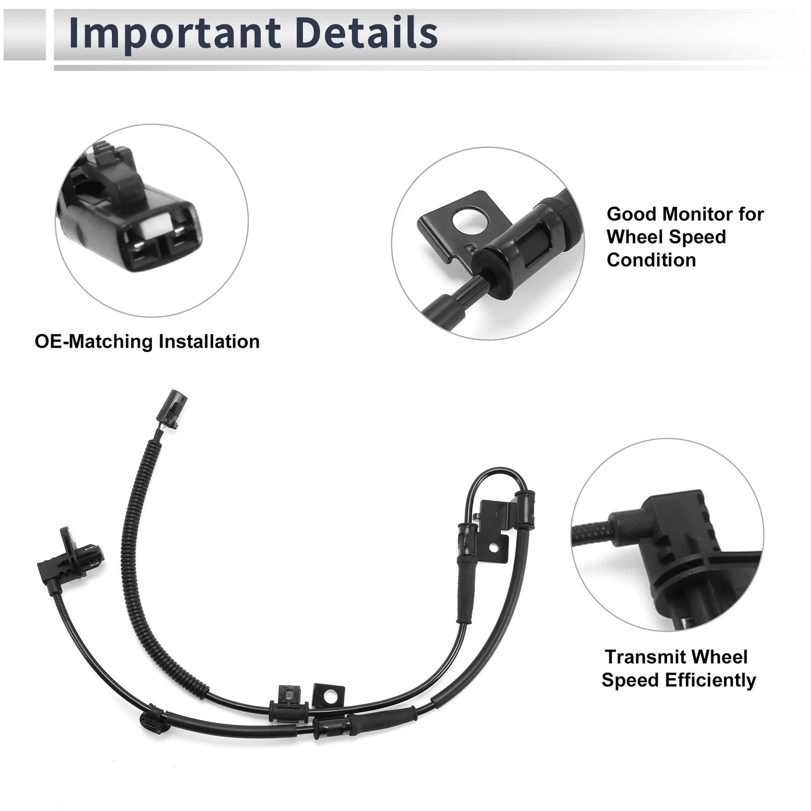 ABS Wheel Speed Sensor No. 598301H300 for Hyundai I30 (2007–2012)