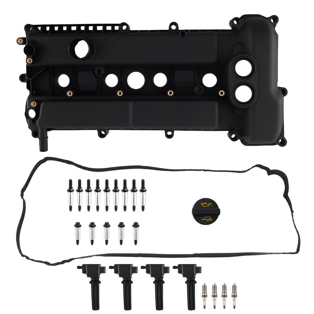Engine Valve Cover Kit & Ignition Coils for Ford Focus 2.0L L4 (2014–2018)