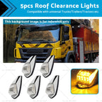 5pc 12V LED Cab Marker Roof Light for Peterbilt Kenworth Trucks
