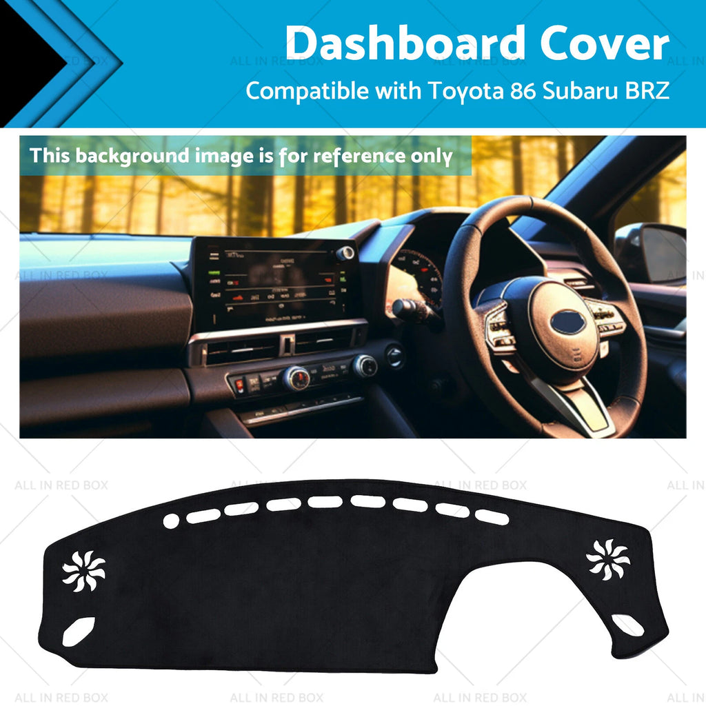 Dashboard Sunshade for Toyota 86 Subaru BRZ (2021–2023) GT GR Dash Mat