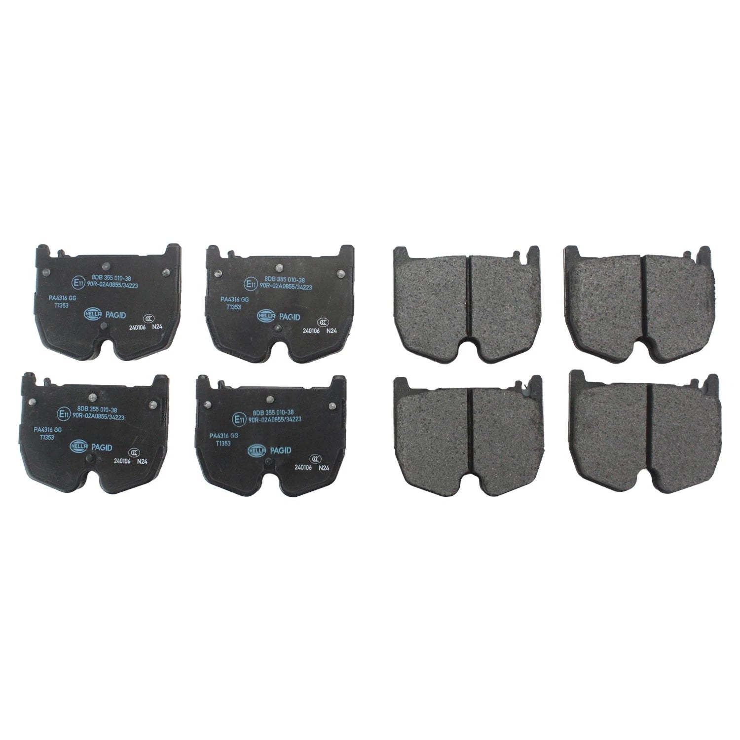 Hella Front Low-Metallic Disc Brake Pads for MB W211 W219 C215 W220 R230