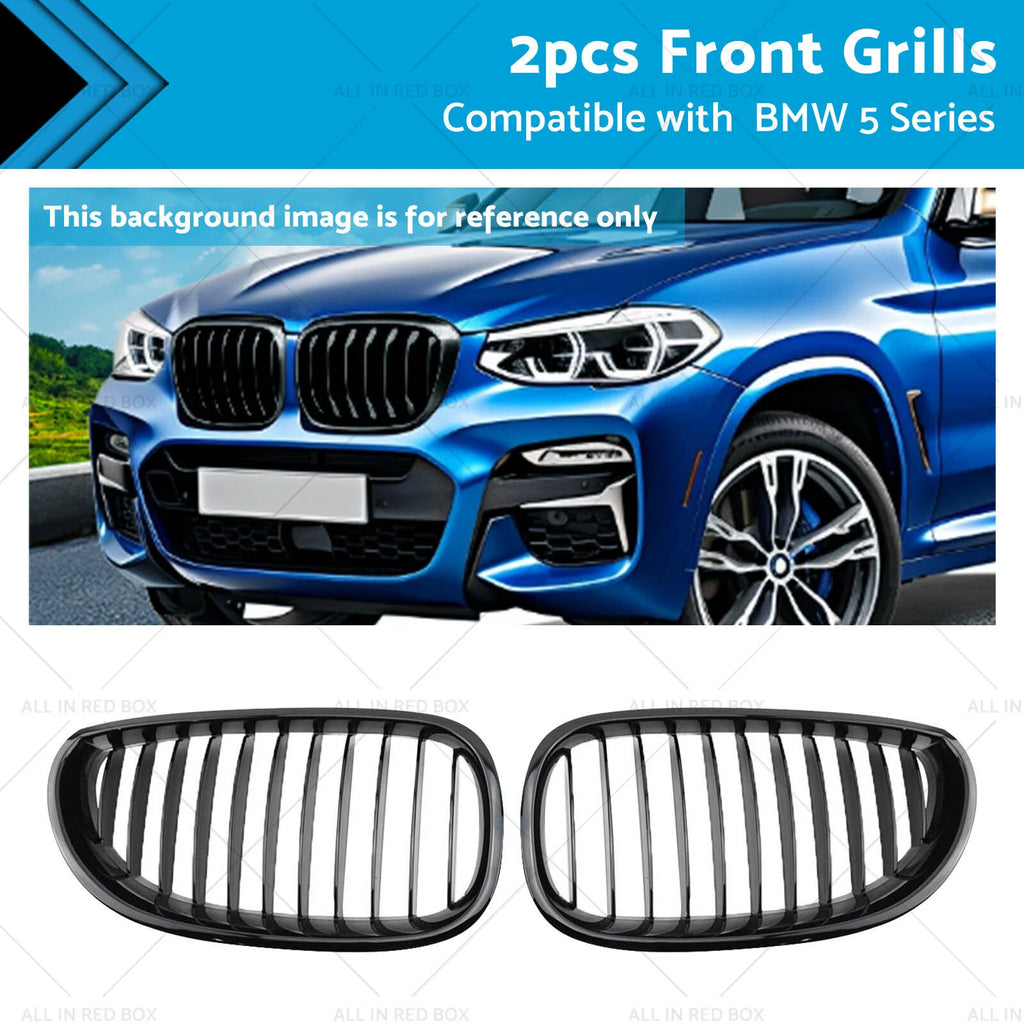 Gloss Black Front Grille for BMW 5 Series E60 E61 (2003–2010)
