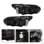 Set of 2 Front Headlights for Jeep Cherokee (2019–2022)