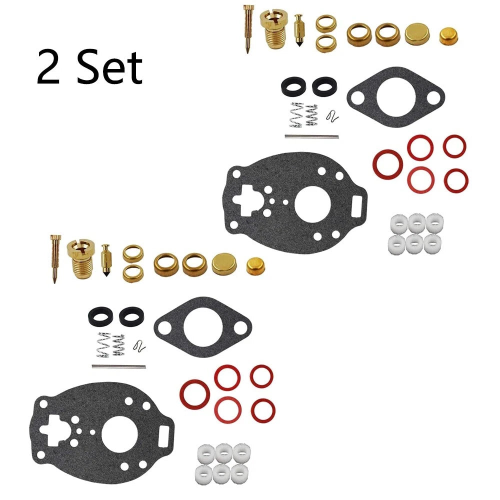 Set of 2 Carburetor Gasket Kit for Marvel Schebler TSX (Allis Farmall, Ford)