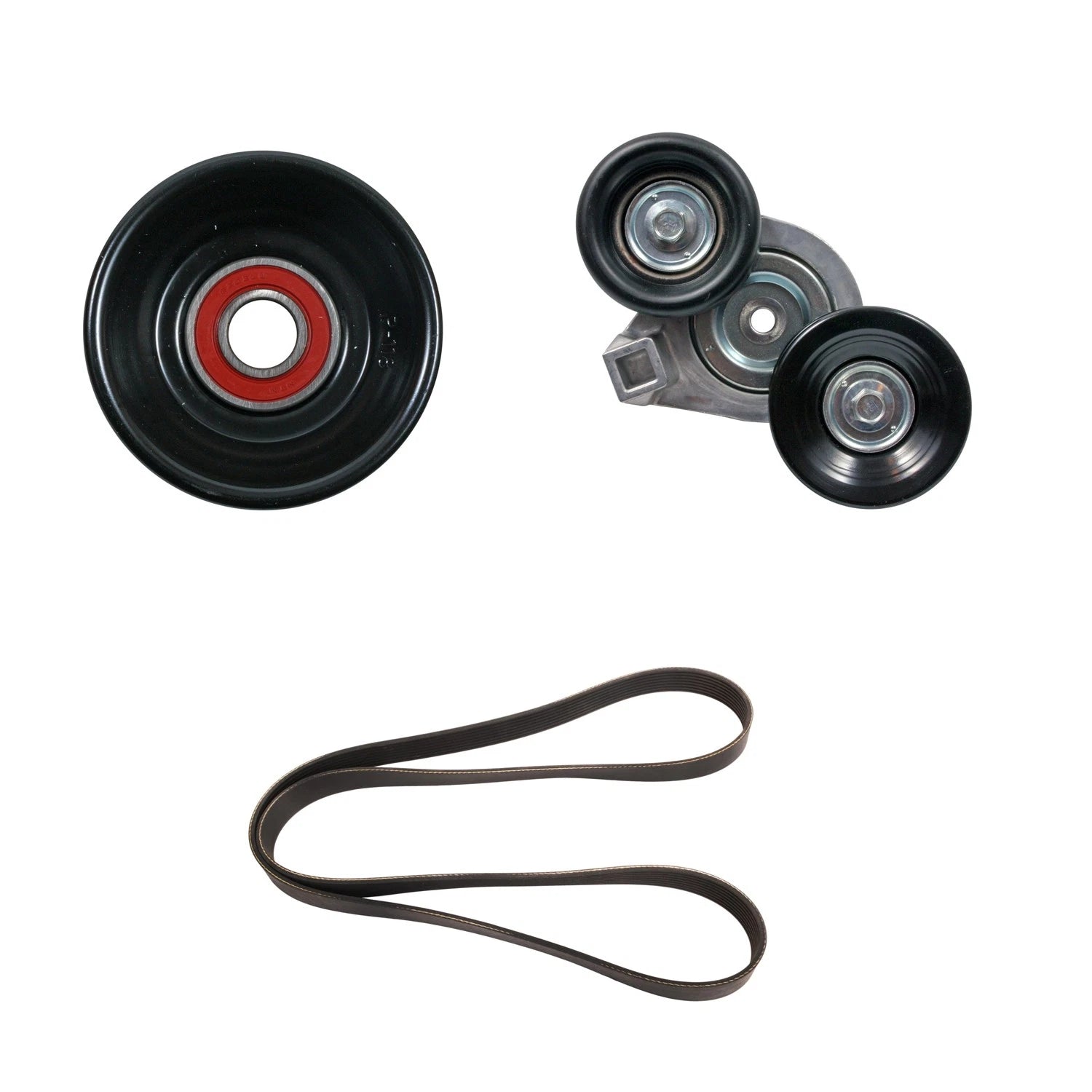 Drive Belt Idler Pulley Tensioner Kit for F-250 Super Duty (1999–2007)