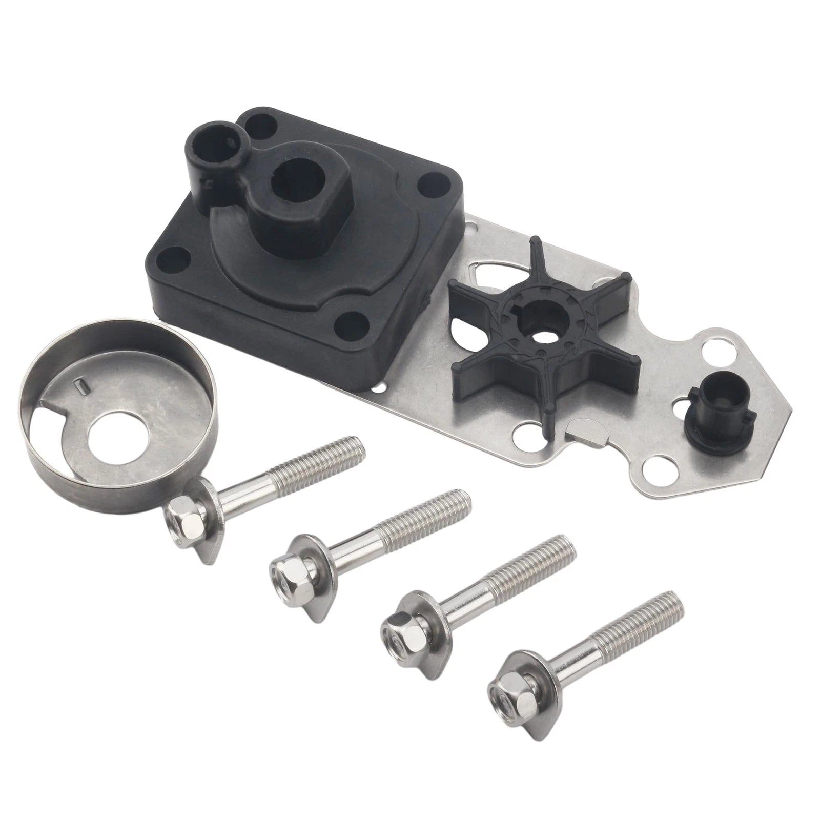 Water Pump Impeller with Housing Kit for Yamaha Outboard 9.9 15 HP (18-3412)
