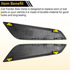 Air Flow Fender Vent Cover Trim for BMW 530e Sedan (2018–2023) Glossy Black 1 Pair