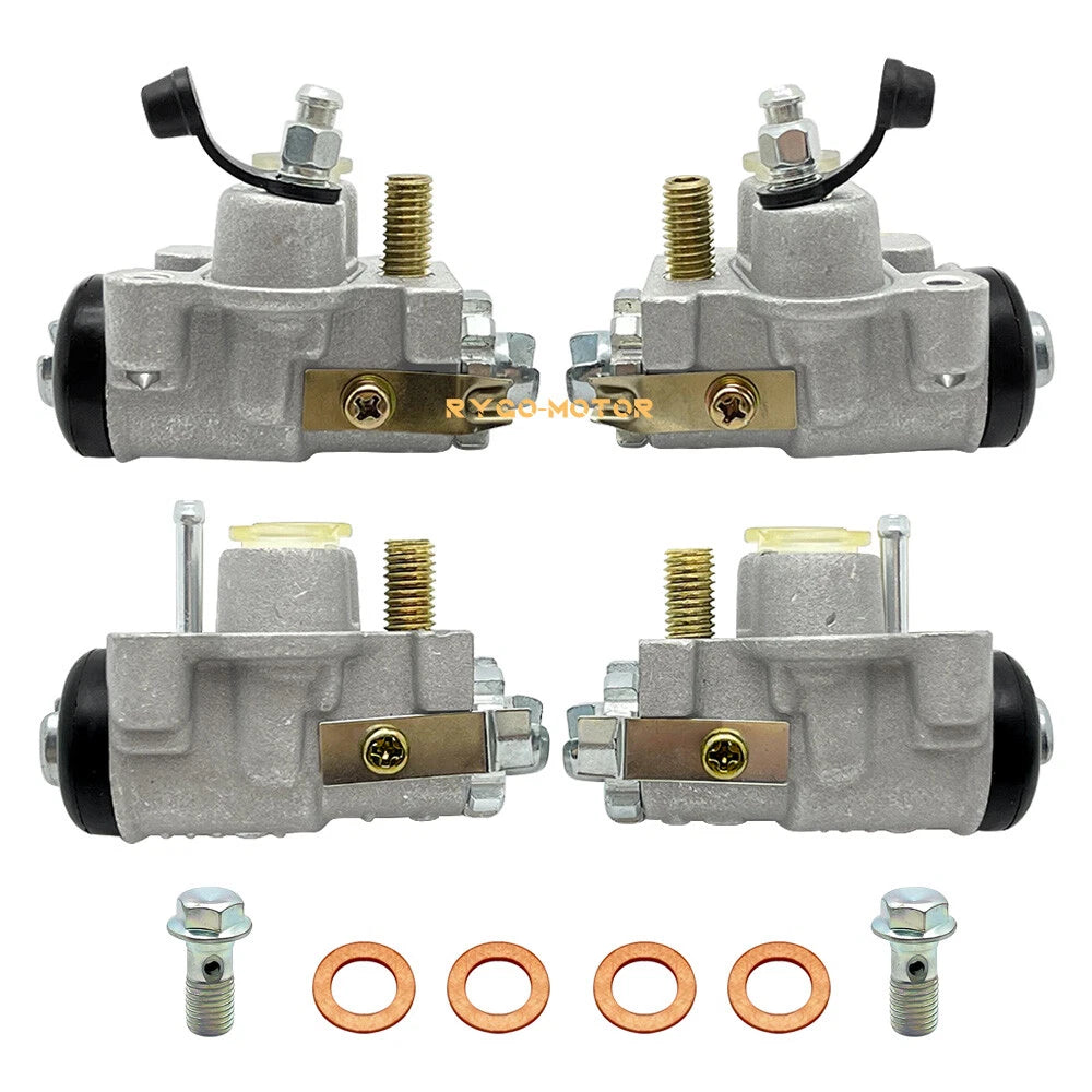 Set of 4 Front Brake Wheel Cylinders for Honda Rancher 400 TRX400FA TRX400FGA (2004–2007)
