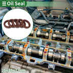 Set of 5 Oil Seal Rotary Shaft Seal FKM Rubber 25x35x7mm