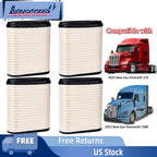 Set of 4 Engine Air Filters D37-1061 for Kenworth T680 & Peterbilt 579 (2023)