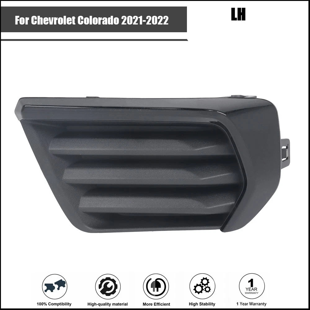 Driver Side Fog Light Cover for Chevrolet Colorado (2021–2022) Black