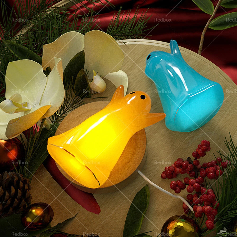 Ghost silicone mold with wooden lighted base for DIY resin epoxy casting