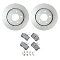 Set of 2 Hella Rear Rotors & Akebono EURO Ceramic Brake Pads for A6 Quattro (2005–2011)