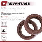 2X Oil Seal Rotary Shaft Seal for Various Models (22x32x10mm) FKM Rubber