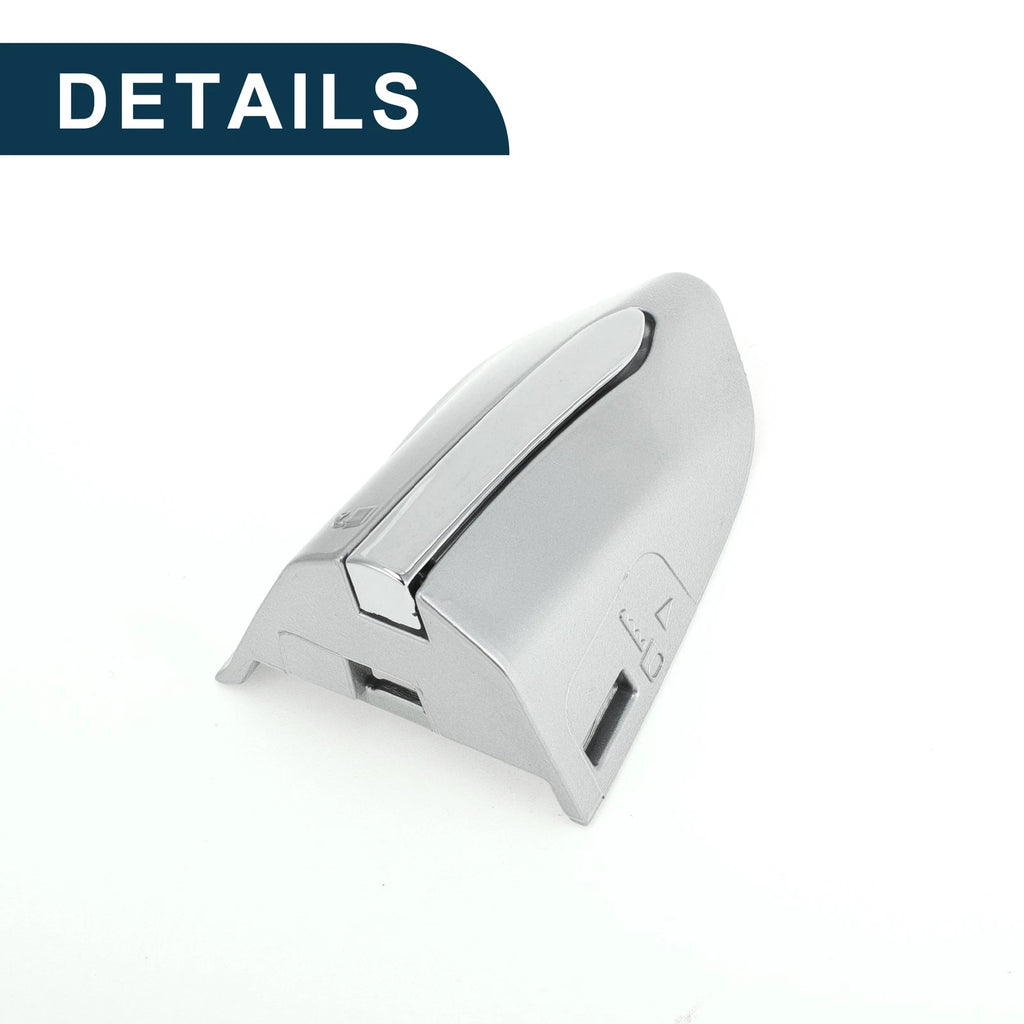 Front Left Door Handle Cover Trim for Ford Mondeo Edge Taurus (2013–2020) Silver Tone