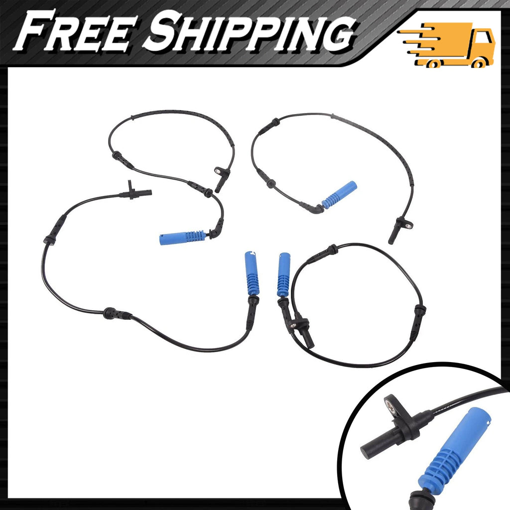 Set of 4 ABS Speed Sensors for BMW E60 E63 E64 (2007–2010)
