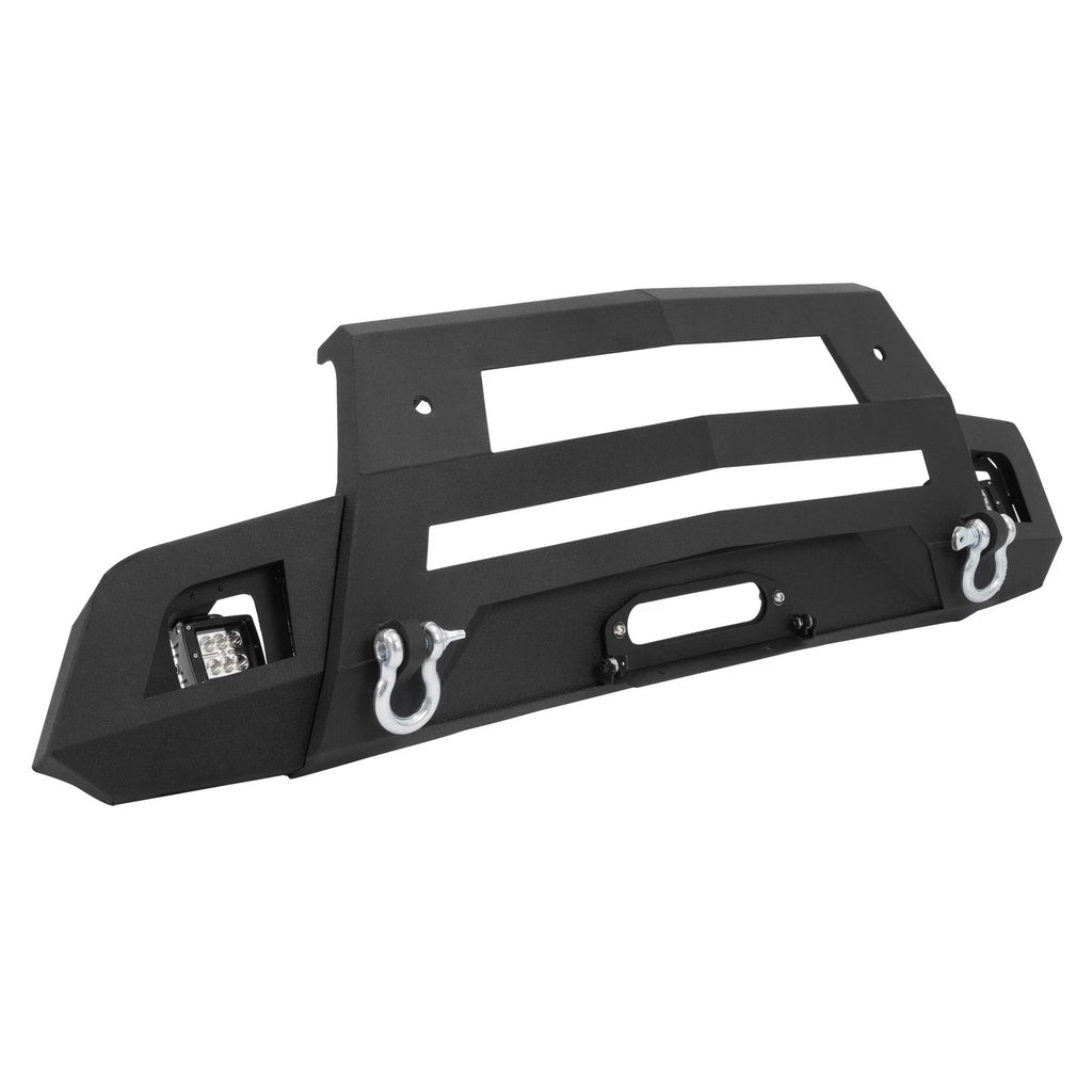 Front Bumper with Winch Plate and LED Lights for Chevy Silverado 1500 (2019–2022)