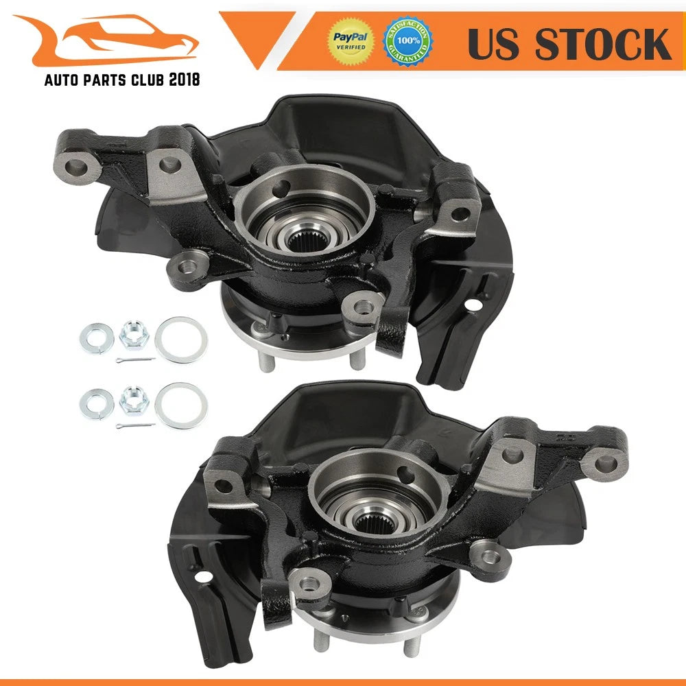 2X Front Wheel Hub Bearing Knuckles for Hyundai Sonata (2011)