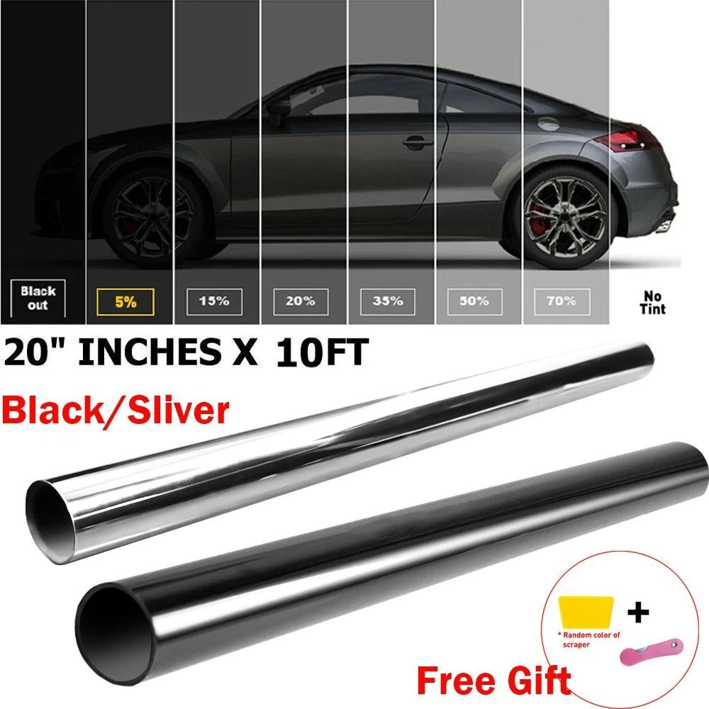 One Way Mirror Window Film for Home Office (Heat UV Reflective Privacy)
