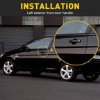 Front Left Door Handle for Hyundai Accent (2006–2011) - Black EV