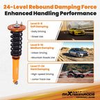 24-Way Adjustable Coilover Kit for Nissan Skyline GTS-T (1995–1998)