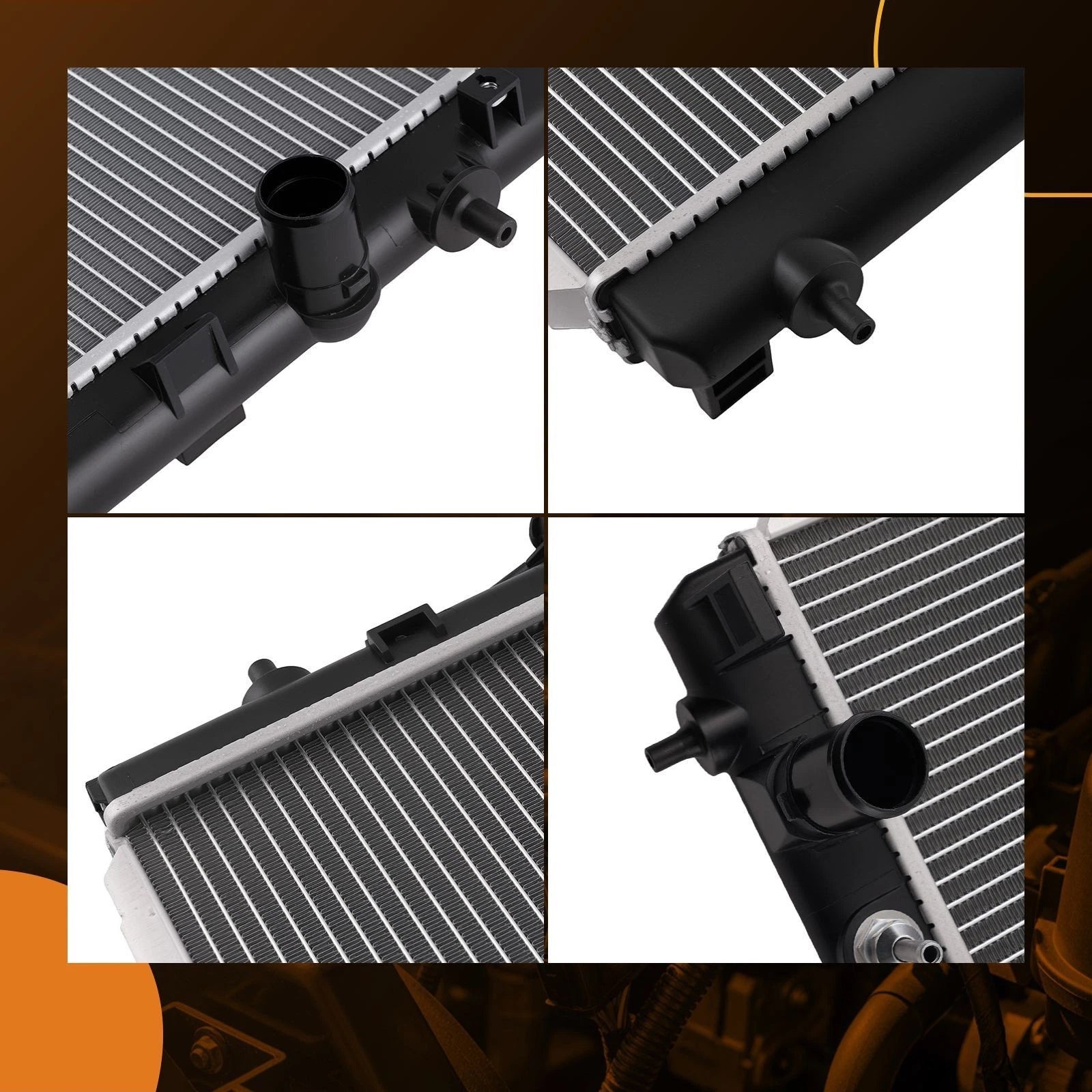 Cooling Radiator for Kia Sedona 2011–2014 Direct Fit AT Transmission