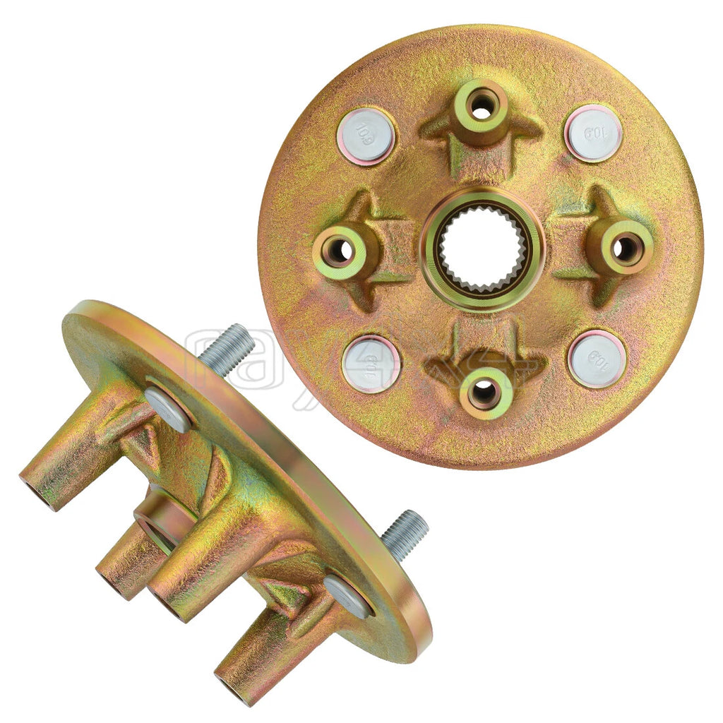Set of 2 Front Wheel Axle Hubs & Bolts for Yamaha Rhino 660 (2004–2007)
