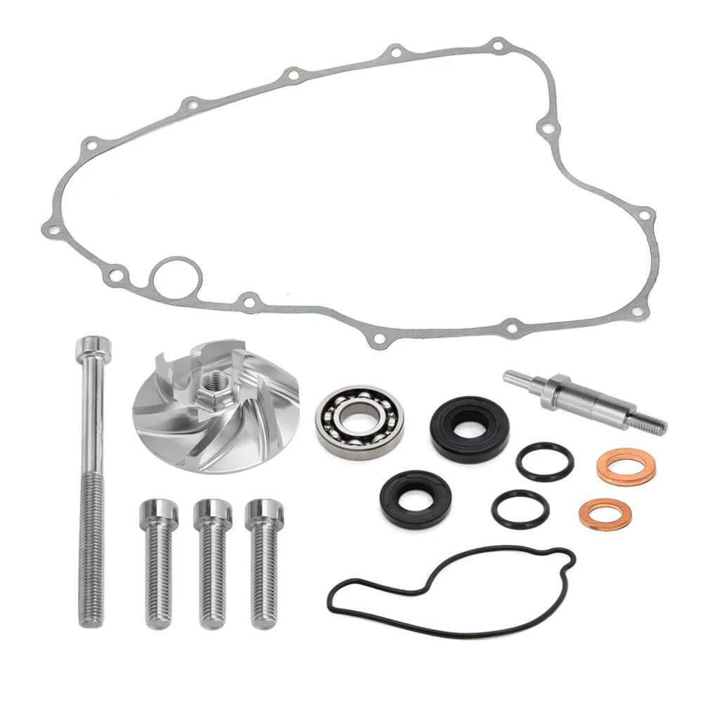 Water Pump Impeller Shaft Bearing Seal Gasket Kit for Honda CRF450R (2002–2008)