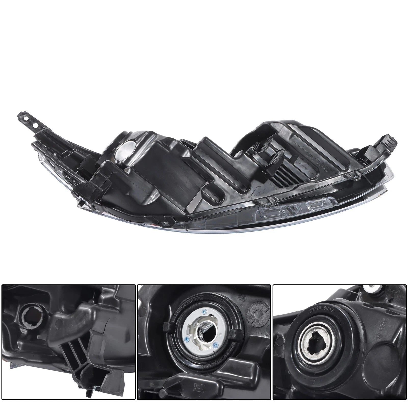 Clear Lens Black Left Side Headlight Assembly for Nissan Altima (2022)