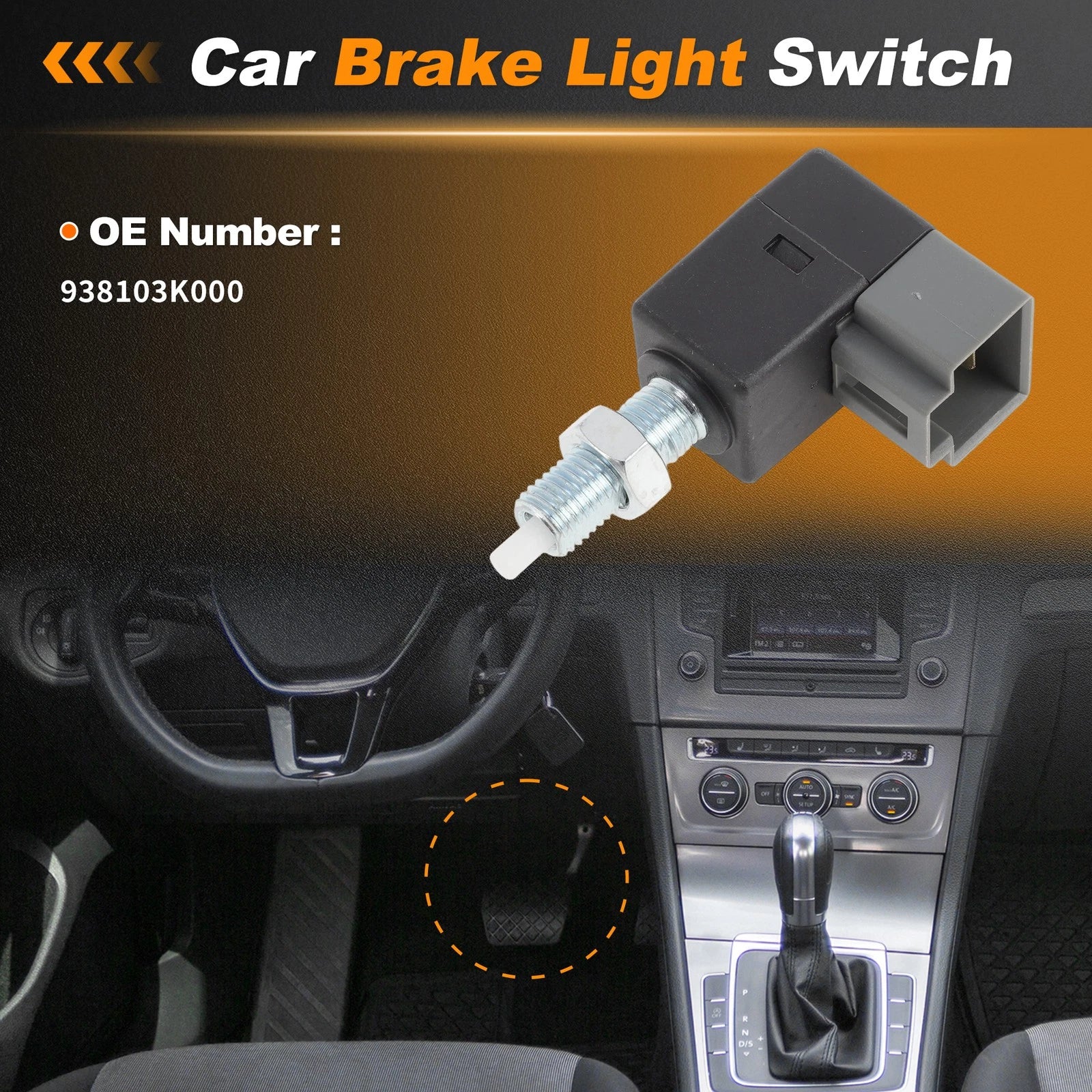 Brake Light Switch for Hyundai Accent (2006–2011) 938103K000 1 pcs