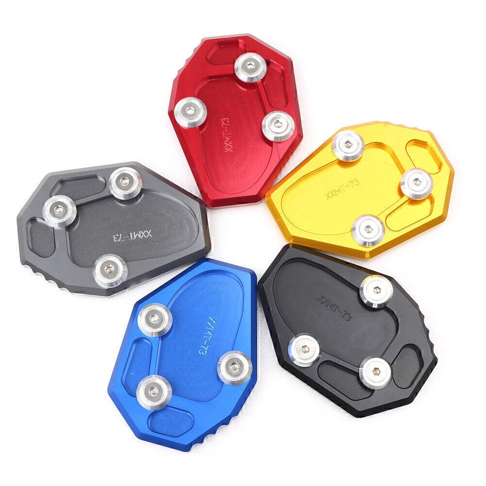 Kickstand Side Stand Plate Pad for Yamaha FZ6-S2 (2004–2009) Red