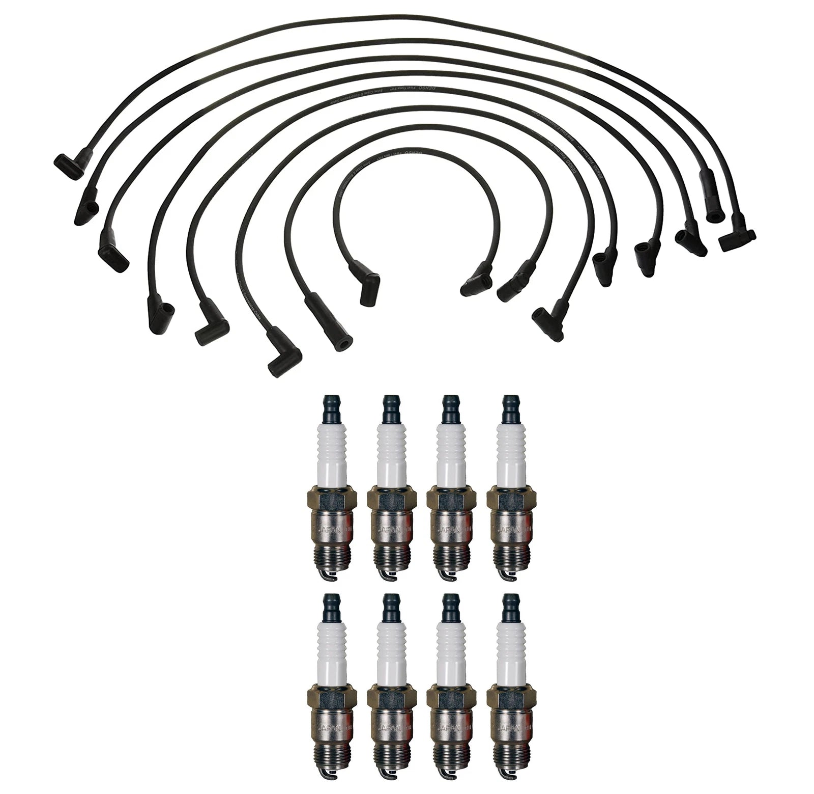 Denso Wire Set & 8 U-Groove Spark Plugs for GM 4.4L 5.0L 5.7L