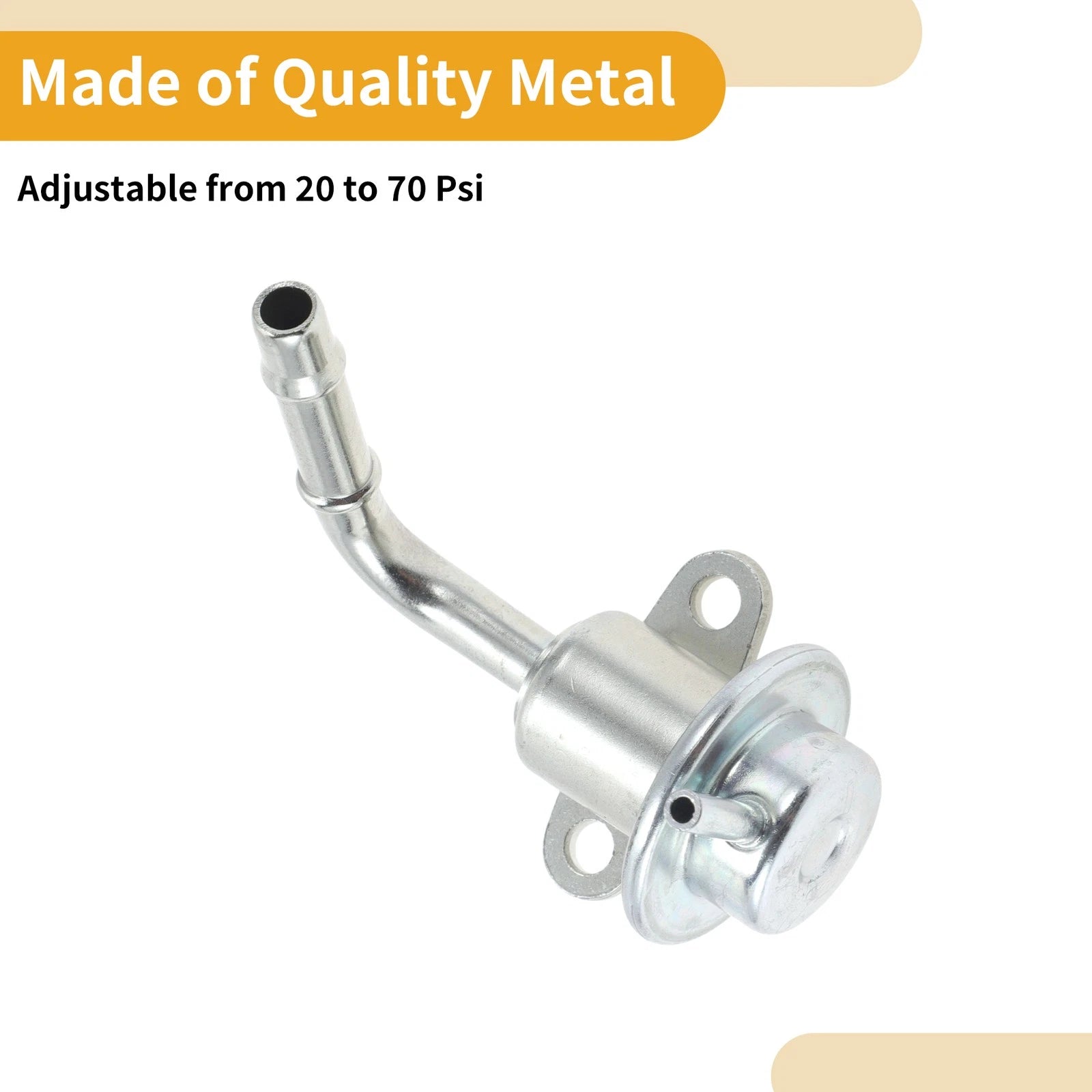 Fuel Pressure Regulator for Nissan Maxima (1999) No. 22670-2Y90A, Metal 20-70 Psi