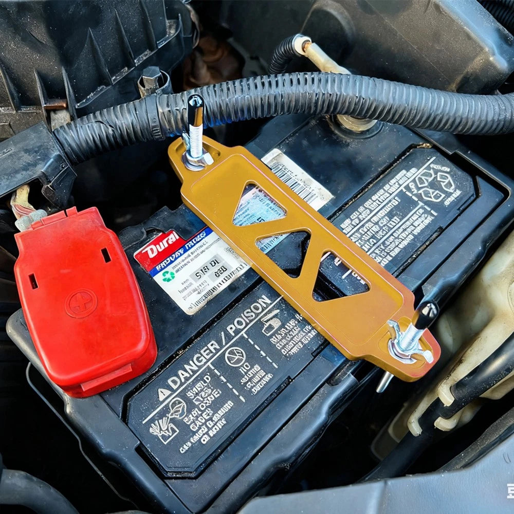 Gold JDM Aluminum Battery Hold Down Tie for Honda Civic EG EK S2000
