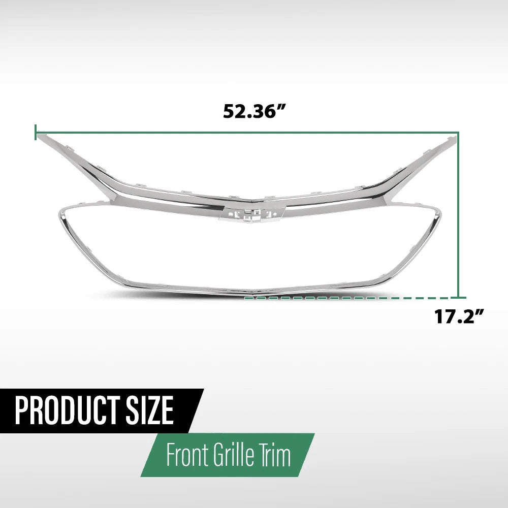 Chrome Front Grille Trim for Chevrolet Malibu (2019–2022)